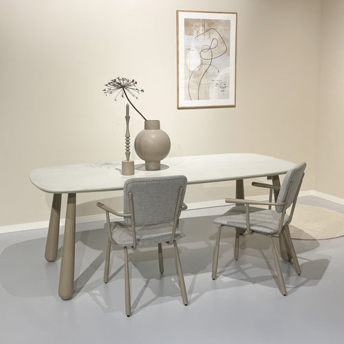 Brix eetkamerstoel Finn Sand - beige - set van 2 - vtwonen shop