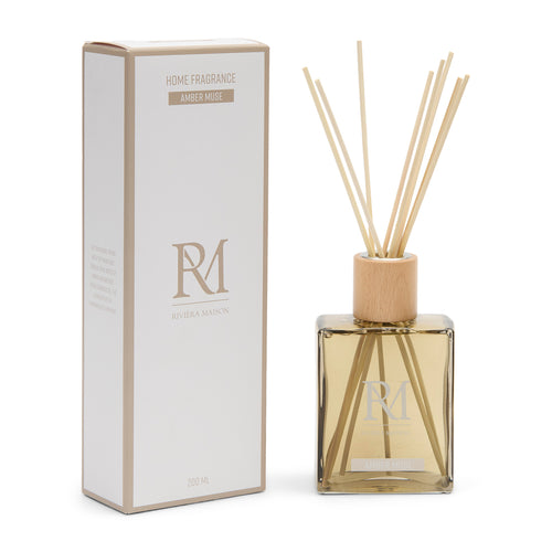 Rivièra Maison Amber Muse Fragrance Sticks 200 ml - Glas - Bruin - vtwonen shop