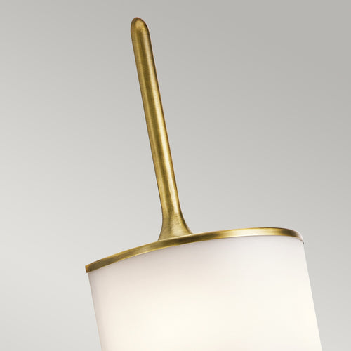 Elstead Mona - 2 Lichts Badkamer Wandlamp Messing IP44, G9