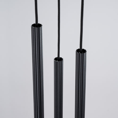 Sollux Lighting Hanglamp ARCHE 3P zwart - 20x20x120cm