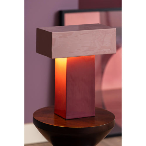Leitmotiv tafellamp Grato Recto - paars - 32x15x35cm