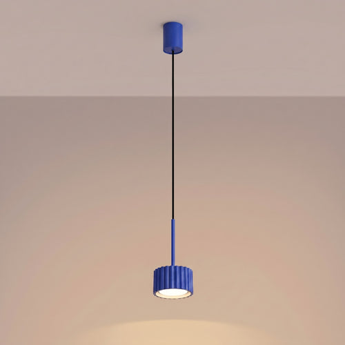 Sollux Lighting Hanglamp AURA 1 ultramarijn Gx53 - 10x10x125cm