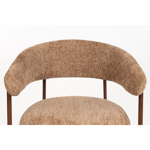 Housecraft Living Richard Eetkamerstoelen Armleuning Gemêleerd Bruin - Set van 2