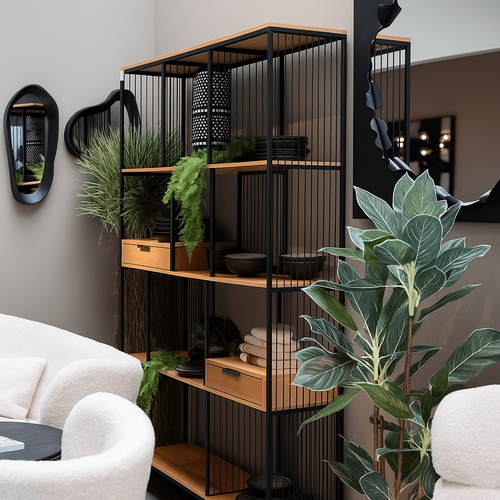 Kare Design Bookshelf Bologna nature 200x125cm - vtwonen shop