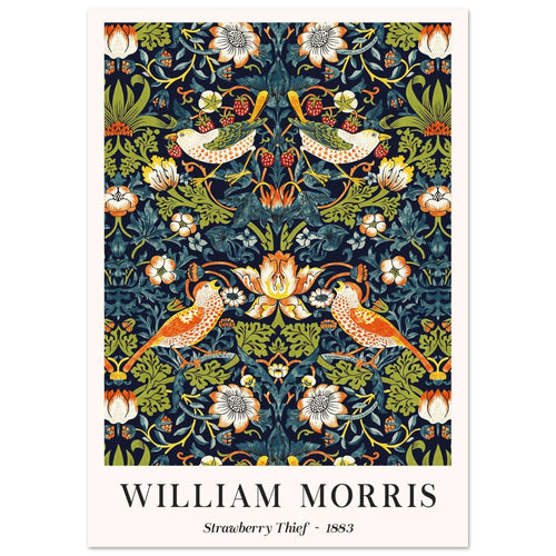 Artfulprints  William Morris - Strawberry thief   poster A4 21x29.7 cm - vtwonen shop