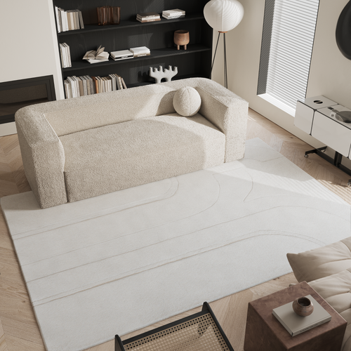 Sia Home - Rechthoekig tapijt JARA - wol gebroken wit 300cm