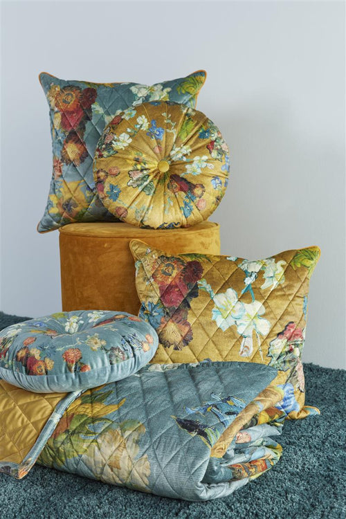 Beddinghouse x Van Gogh Museum decoratiekussen Carré Fleuri - 50x50 cm - groen