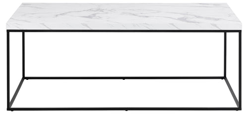 BRAM Salontafel Jolyn - 110 x 55 cm - Wit Marmerlook - vtwonen shop
