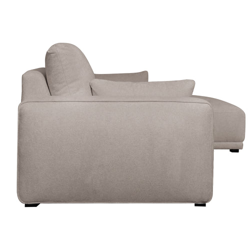 Furnhouse chaise longue bank rechts California - Beige - Stof - 105x305x85