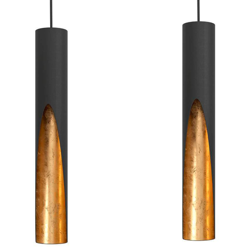 EGLO hanglamp Barbotto - gu10 - zwart, goud