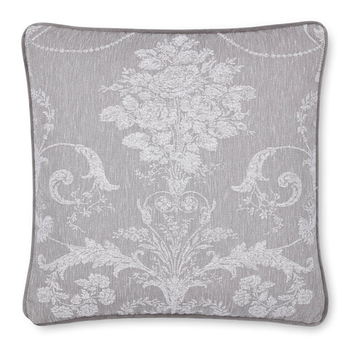 Laura Ashley - Josette Woven Sierkussen - Bloemen - 50x50cm - Grijs - vtwonen shop