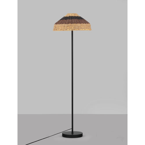 Nova Luce CAPA Vloerlamp naturel, zwart, bruin E27 1x12W