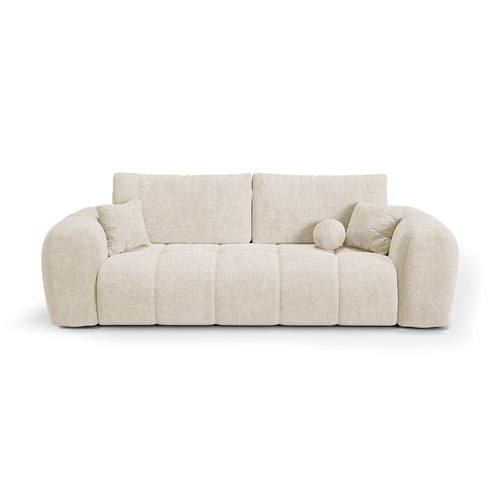 Premium Interiors - Slaapbank met opbergruimte SKY - kruisbinding crème 260cm