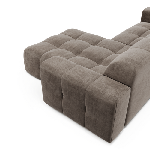 Sia Home - Rechte hoekbanken MAEL -  Fluweel - Mol - 230cm - vtwonen shop