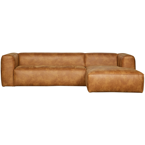 WOOOD hoekbank rechts Bean - Recycle leer - Cognac - 73x305x96 - vtwonen shop