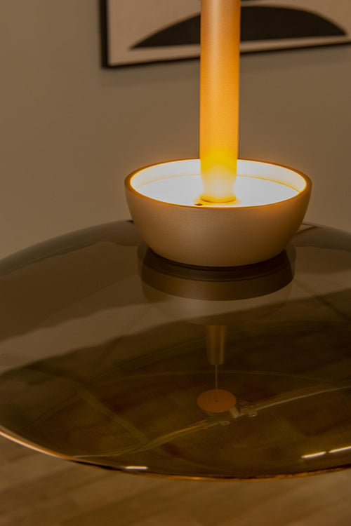 Lucide hanglamp SANTIAGO - Geïntegreerde LED - Amber - vtwonen shop