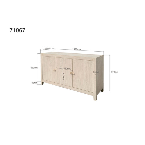 Kare Design Dressoir Travertino
