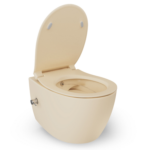 Isvea Wc Toilet Badkamer Hangend Bidet Ivoor Inclusief Softclose Toiletbril - vtwonen shop