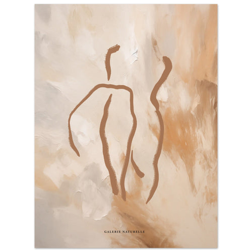 Artfulprints  Abstract - Golden touch 3   poster 30x40 cm
