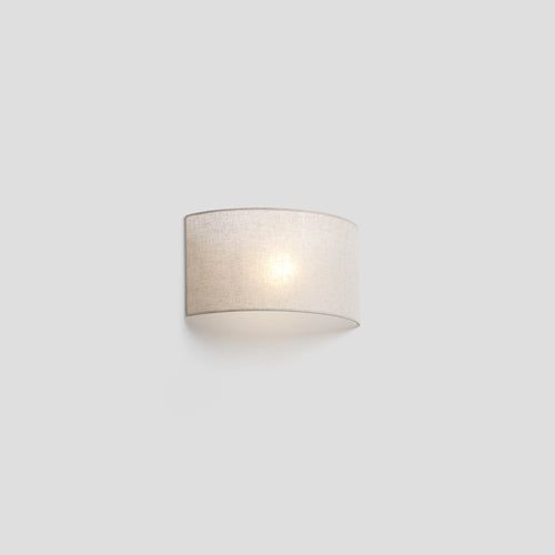 Faro Otton Horizontale Ronde Linnen Wandlamp 2L