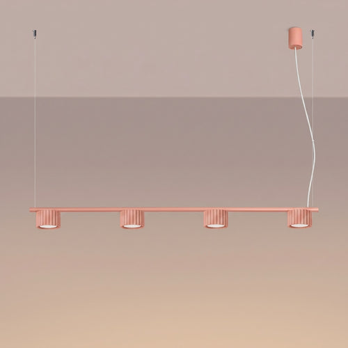 Sollux Lighting Kroonluchter AURA 4 perzik Gx53 - 122x10x208cm
