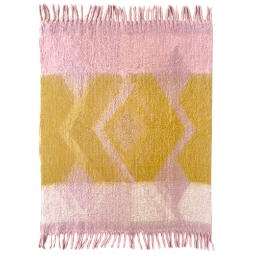 Malagoon plaid Zapotec - zacht lila - 100% recycled