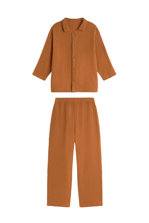 Calma House Pyjama Tierra - Aardekleur - M/L 40-42
