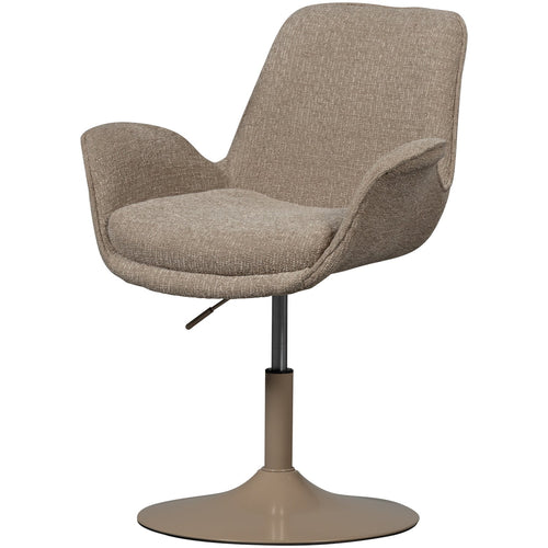WOOOD eetkamerstoelen Marten - Polyester - Zand - Set van 6