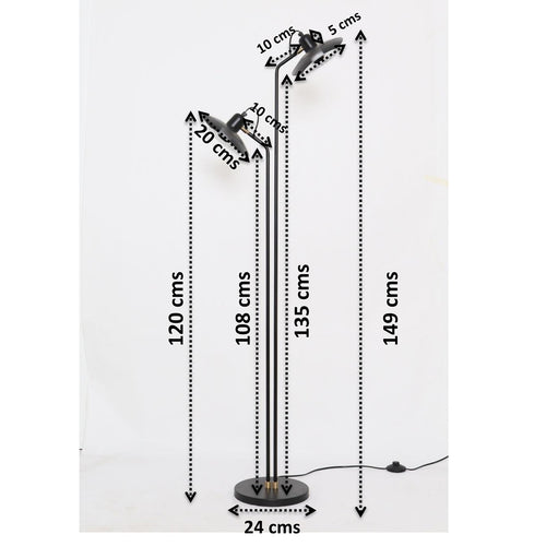 Kare Design Vloerlamp Speaker Duo 149cm zwart - vtwonen shop
