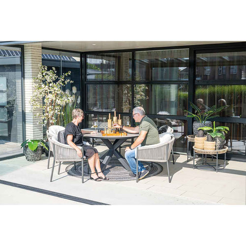 Garden Impressions tuintafel Duuk Napoli sand - Ø150 cm - vtwonen shop