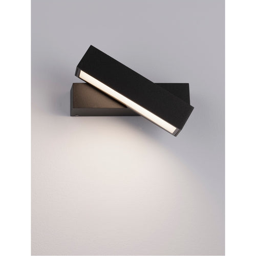 Merano Brownsville Outdoor Down Wandlamp Antraciet Aluminium, Helder Glas LED 10W 284Lm 3000K IP65