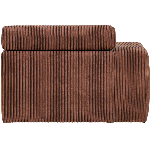 WOOOD 1-zits element bank arm links Novi - Ribstof - Terra - 86x109x113 - vtwonen shop