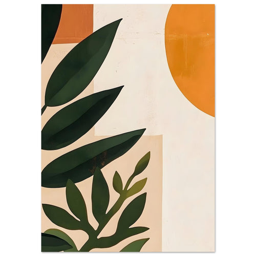 Artfulprints  Boho – Abstract plant   poster 50x70 cm - vtwonen shop