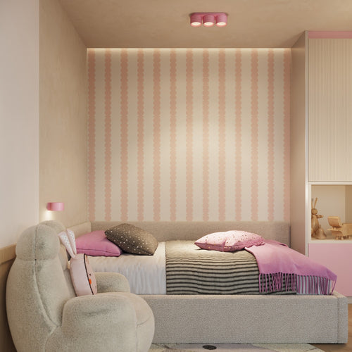 Sollux Lighting Plafondlamp MODO 3 roze Gx53 - 32,4x10,4x8,2cm