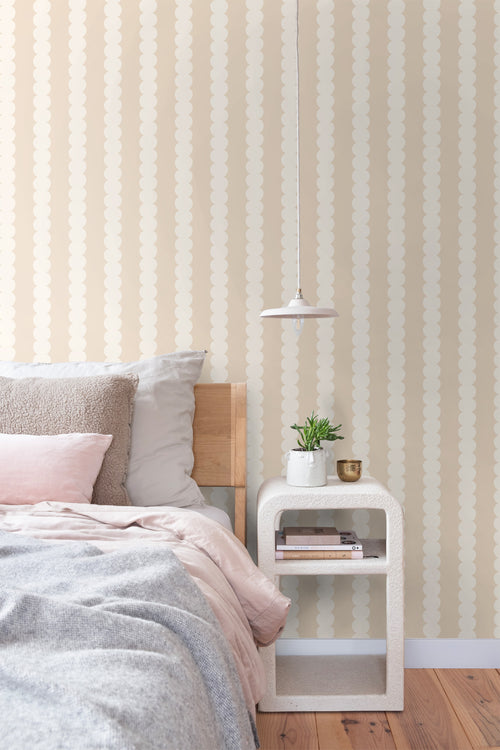 ESTAhome behang grafische print beige - 0.53 x 10.05 m - 131742