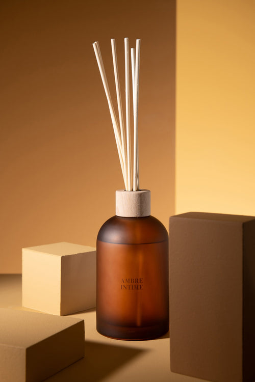 J-Line geurstokjes Accords Essentiels - Ambre Intime - oker - 550 ml