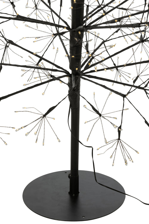 J-Line decoratie Boom - warm witte - ijzer - zwart - extra large - LED lichtjes - vtwonen shop