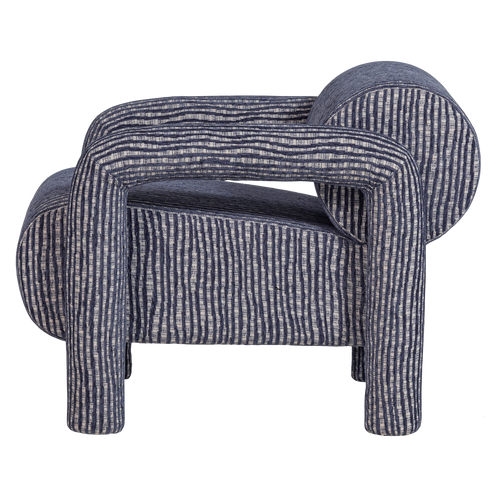 WOOOD fauteuil Lenny - Dessin - Grijsblauw - 65x76x82