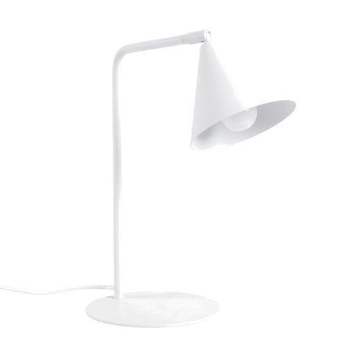 Sollux Lighting Tafellamp NOX wit - 18x18x35cm