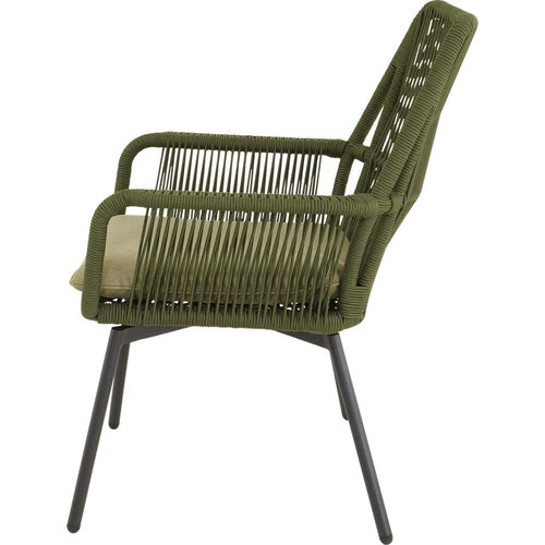 Lesli Living bistrostoel Silas - groen - 64x69x92cm - set van 4