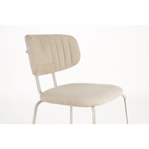 Housecraft Living Jaze Eetkamerstoelen Off-White/ Gebroken wit - Set van 2