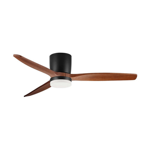 Nova Luce ALOA Plafondventilator Sandy Black, Donker Hout LED 18W 1170lm 3000-4000-6500K CCT Afstandsbediening