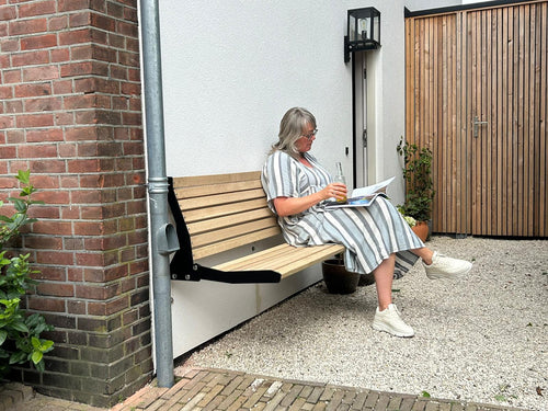 MaximaVida opklapbare gevelbank Jordaan met rugleuning 100 cm - vtwonen shop