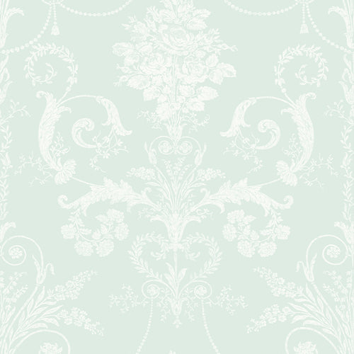 Laura Ashley Vliesbehang - Josette Duck Egg - 10mx52cm - vtwonen shop