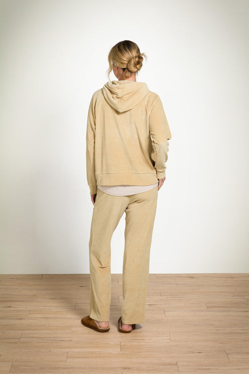 Pip Studio - Britta Pyjama Broek Dames - Velvet - Zand - L - vtwonen shop