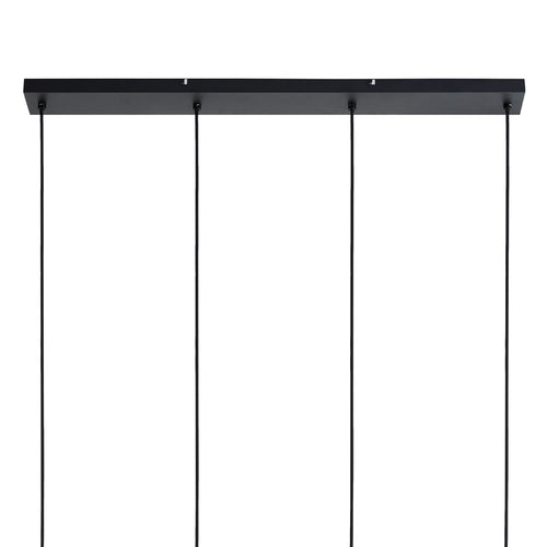 Lighto | Art deco hanglamp zwart met smoke glas 4-lichts | Juna - vtwonen shop