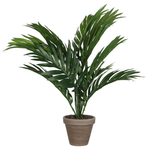 Mica Decorations Areca Palm Kunstplant in Bloempot Stan - H45 x Ø60 cm - Groen