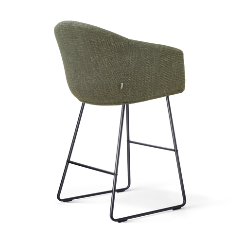 Nolon Nino-Otis barkruk forestgroen - zwart onderstel - 65 cm - vtwonen shop