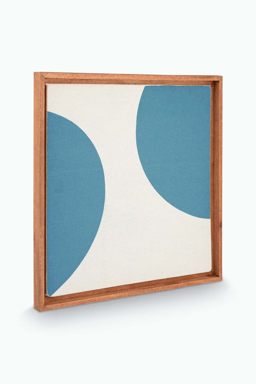 vtwonen - Wanddecoratie - Stippen - Hout - Lichtblauw - 45x45cm