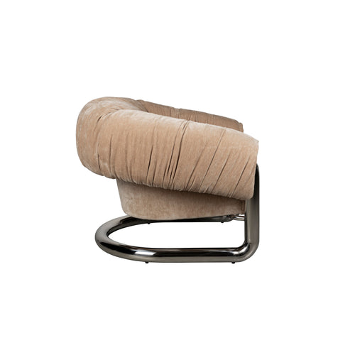 Dutchbone Marly Fauteuil Bruin/Chroom